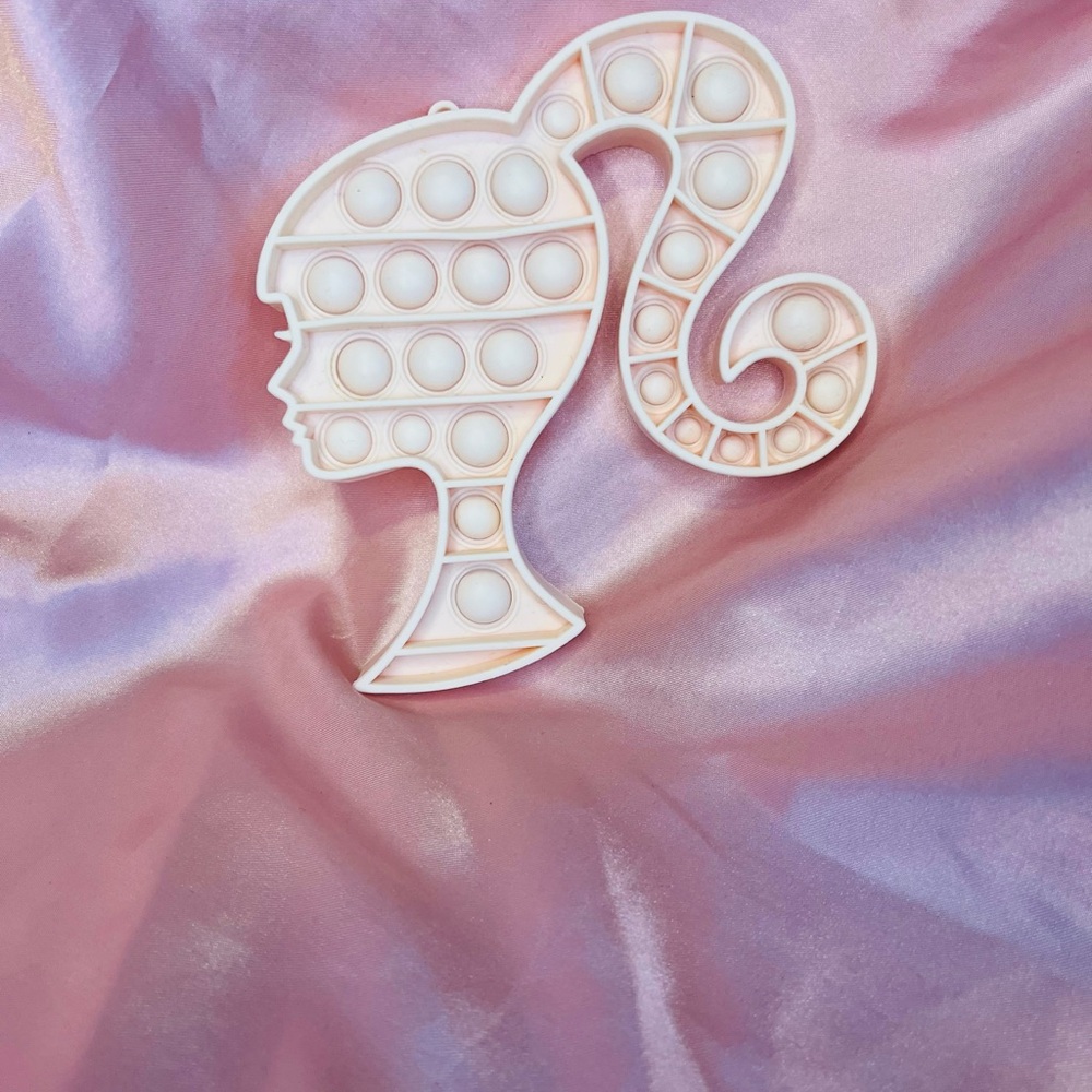 Barbie Pop-It Fidget Toy Keychain